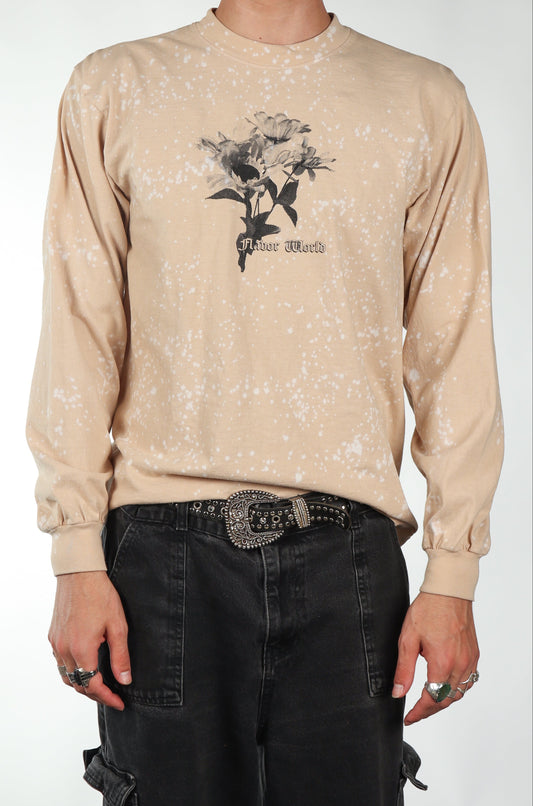Speckled "Halftone Flower" Longsleeve