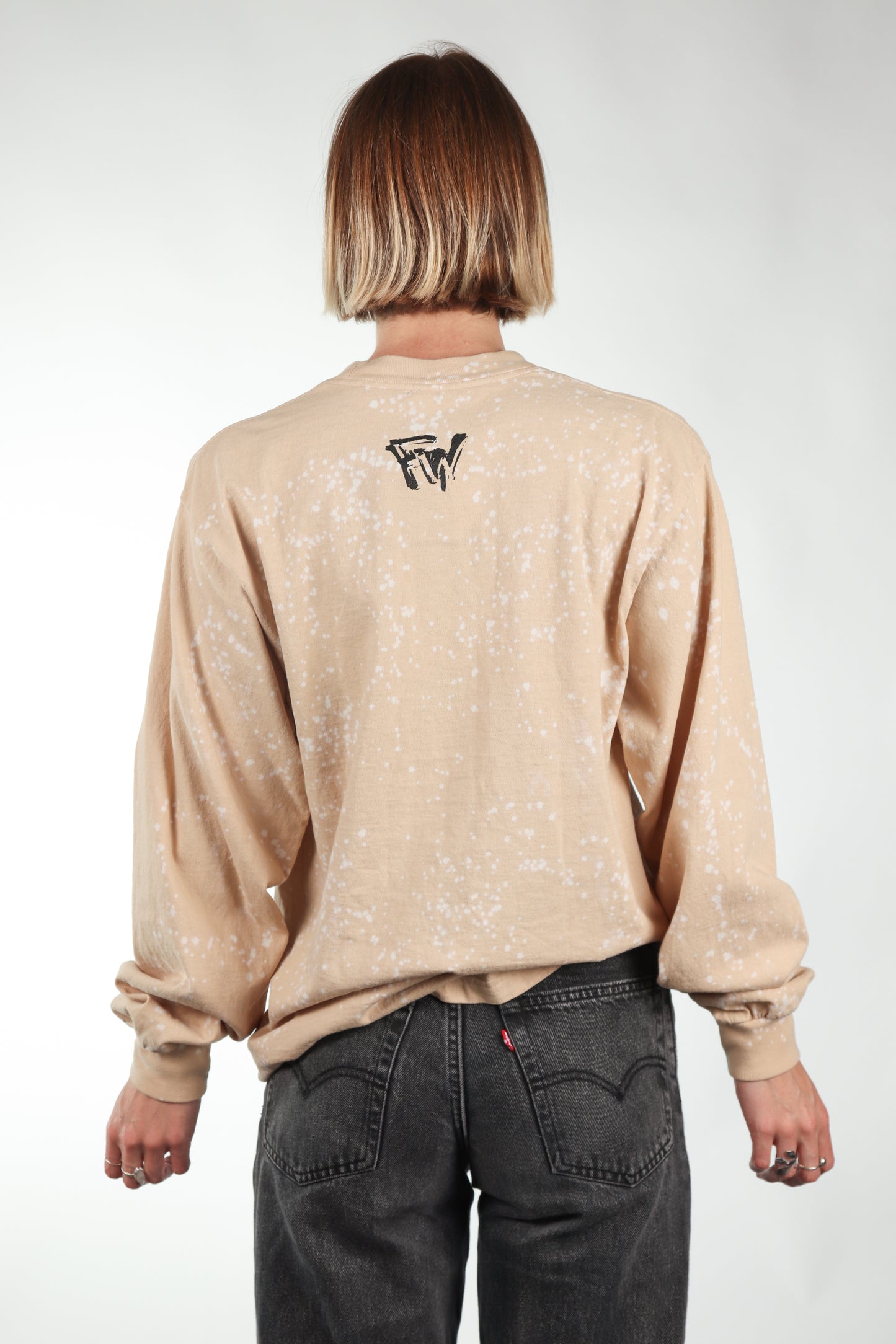 Speckled "Halftone Flower" Longsleeve